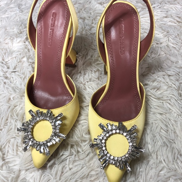 NEW Amina Muaddi Begum Slingback heels - Picture 2 of 11
